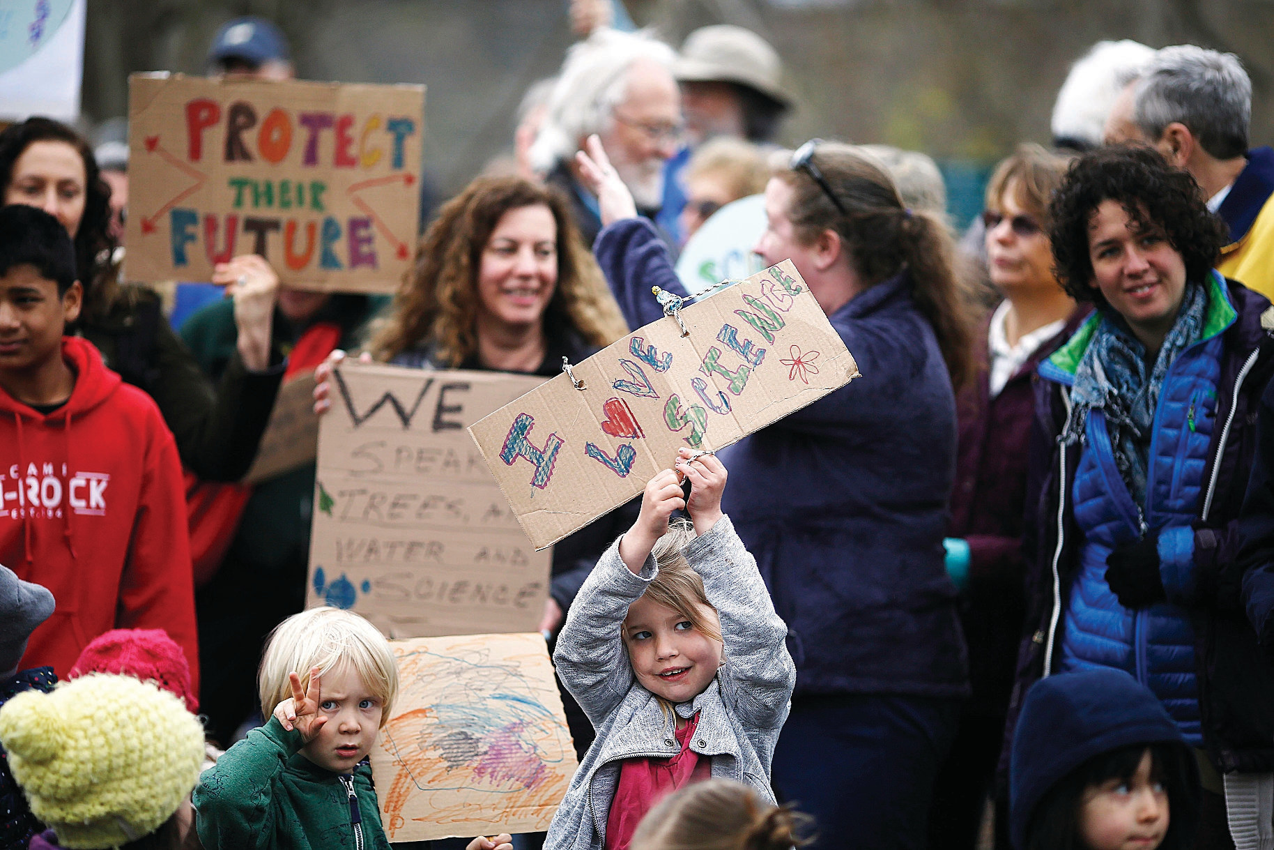 March for Science 2018 at Housatonic River Walk in Great Barrington, MA