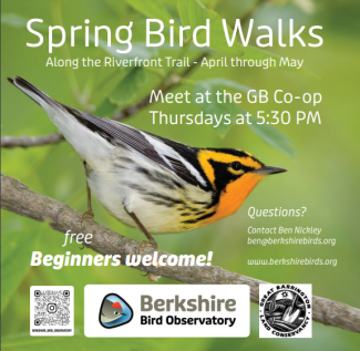 Spring Birding on Riverfront Trail with Ben Nickley Thursday 5:30pm