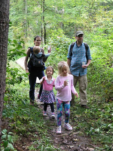 Fathers' Day kids hike at the Pfeiffer Arboretum in Great Barrington 