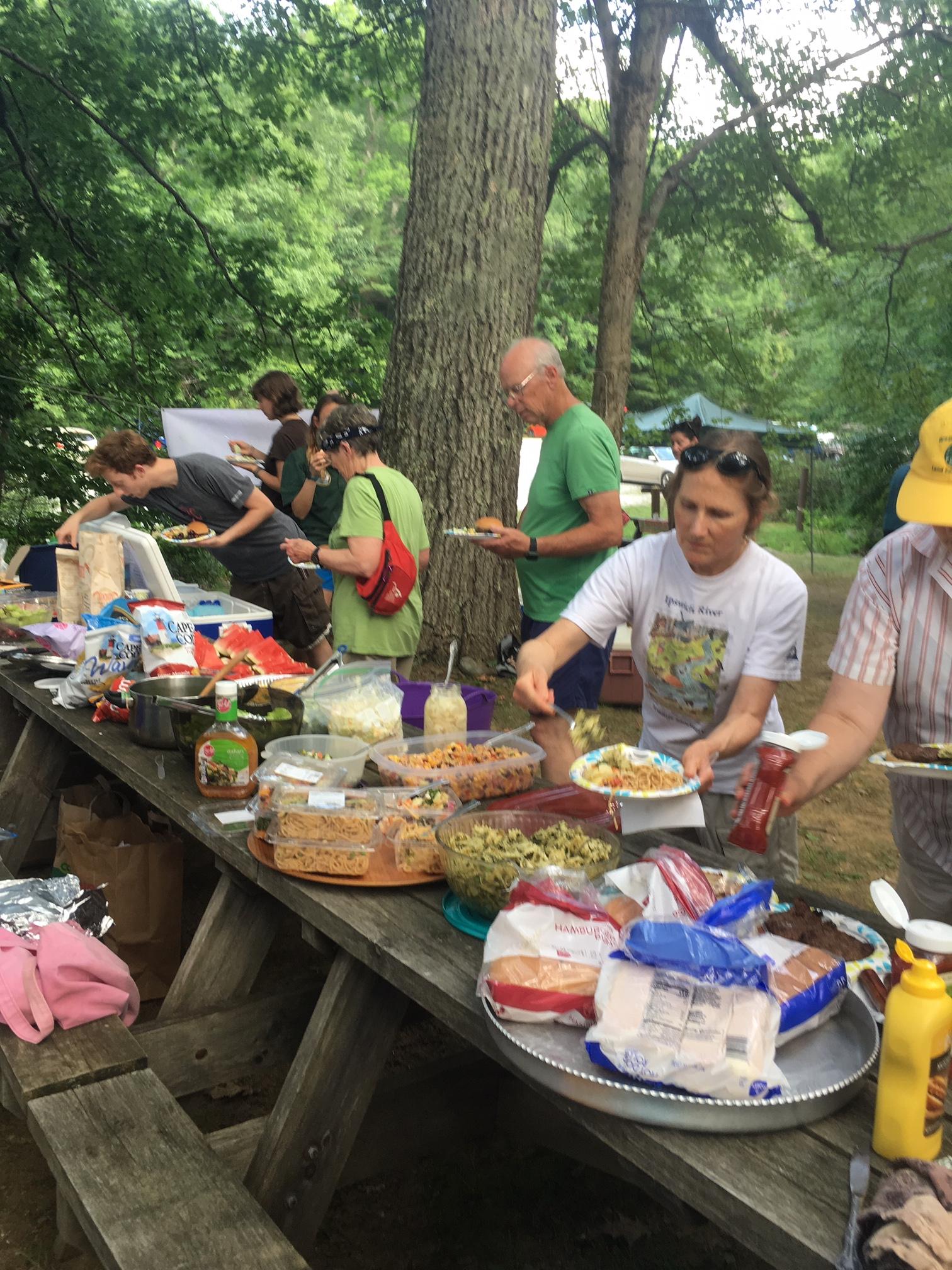 Feeding through-hikers is a big part of GB Communiyt  A.T. DAy 
