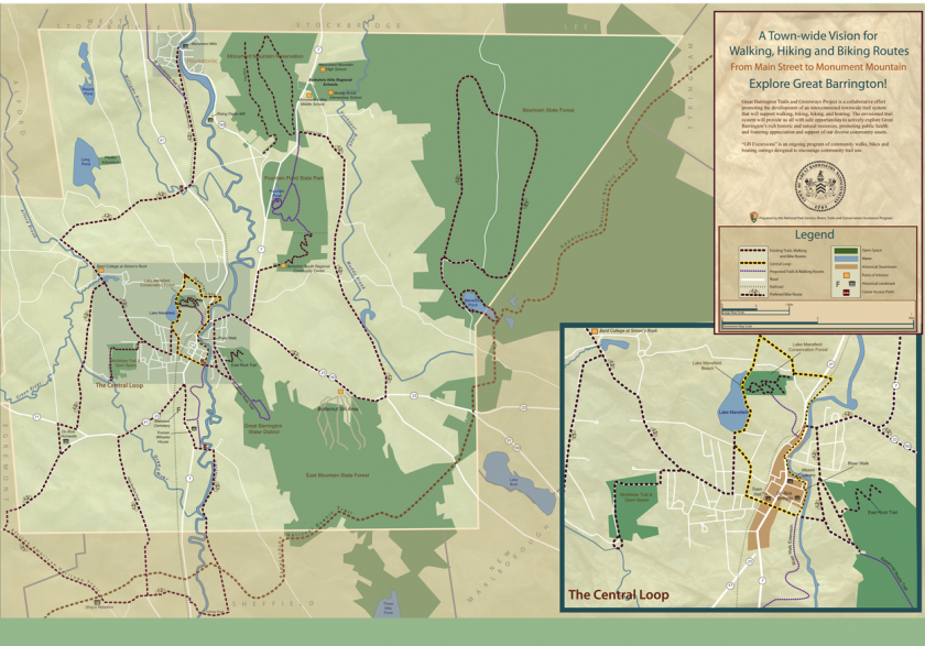 Great Barrington Trails And Greenways Map 0 