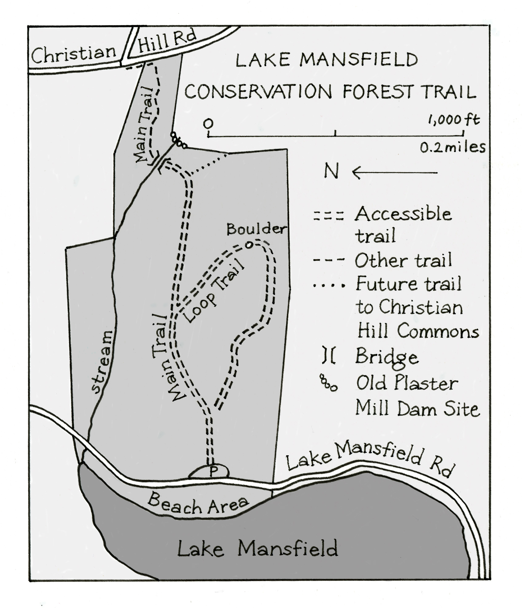 Lake Mansfield Map