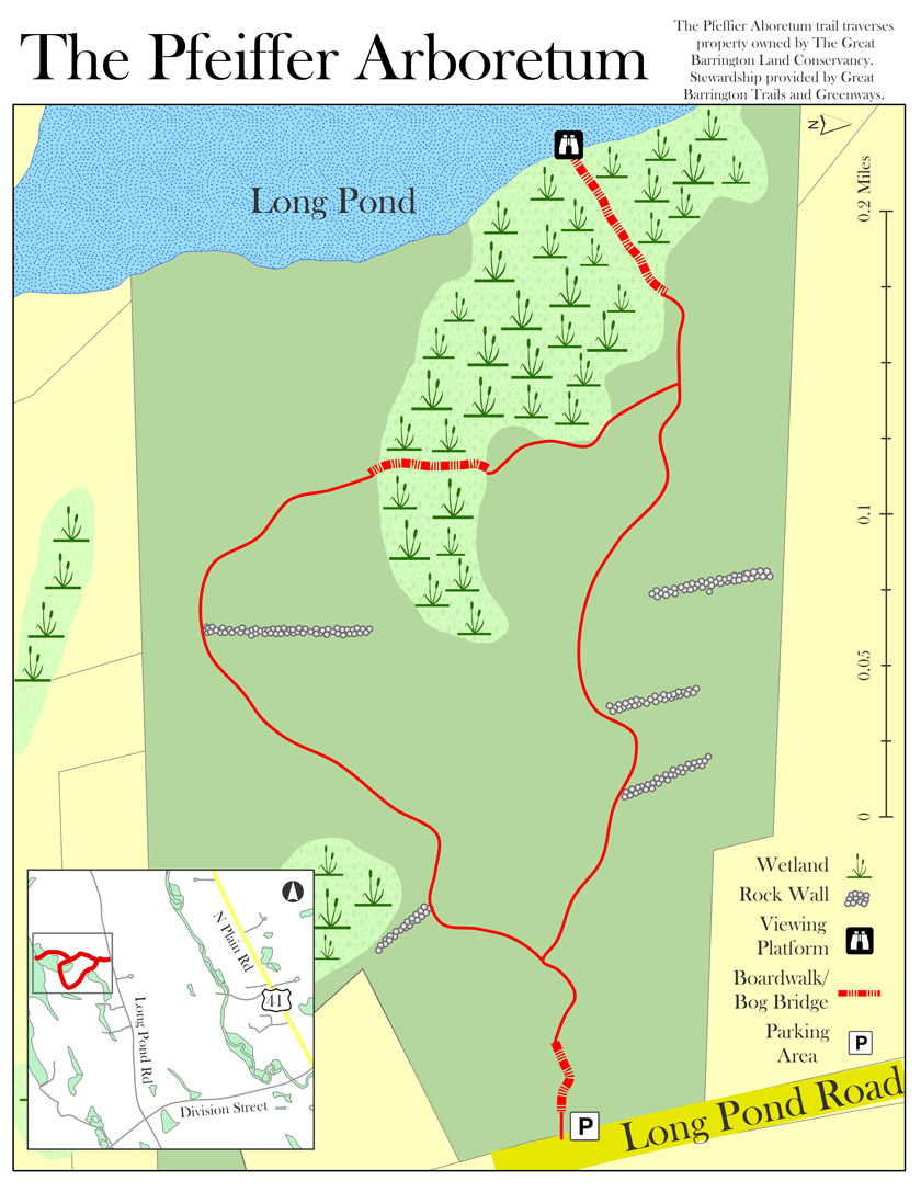 Pfeiffer Arboretum Trail Map