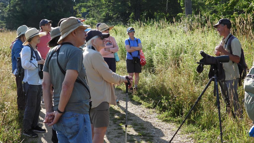 On July 13th John and Greg Ward led a great group of interested folks on a Guided Bird Walk at the refuge.